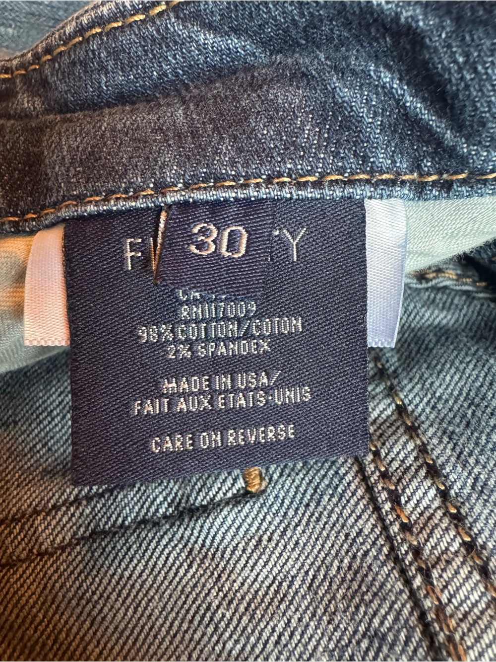 Fidelity Light Blue Distressed Denim Jeans stretch 30 - Picture 7 of 7